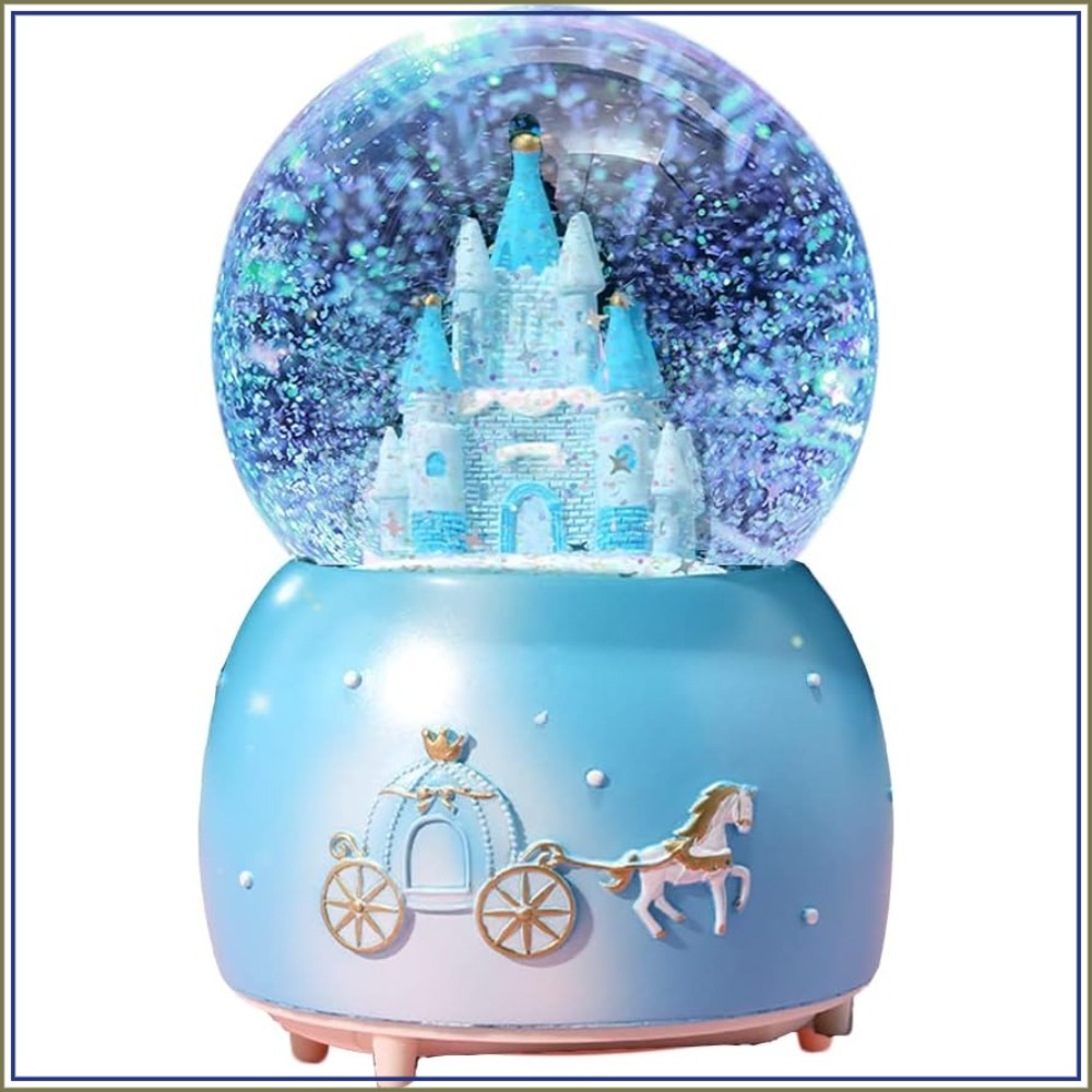 Snow Globe Musical - Christmas Snow Globe with Music, Lights,