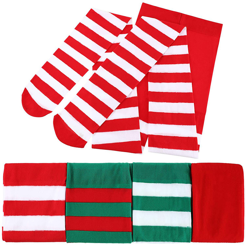 Women Christmas Striped Tights – Christmas Stocking Hanging recenzja i cena