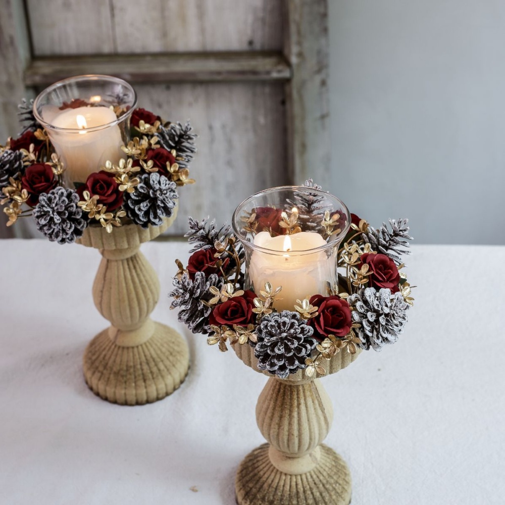 Christmas Candlestick Wreath R – Christmas Wreath Fake recenzja i cena
