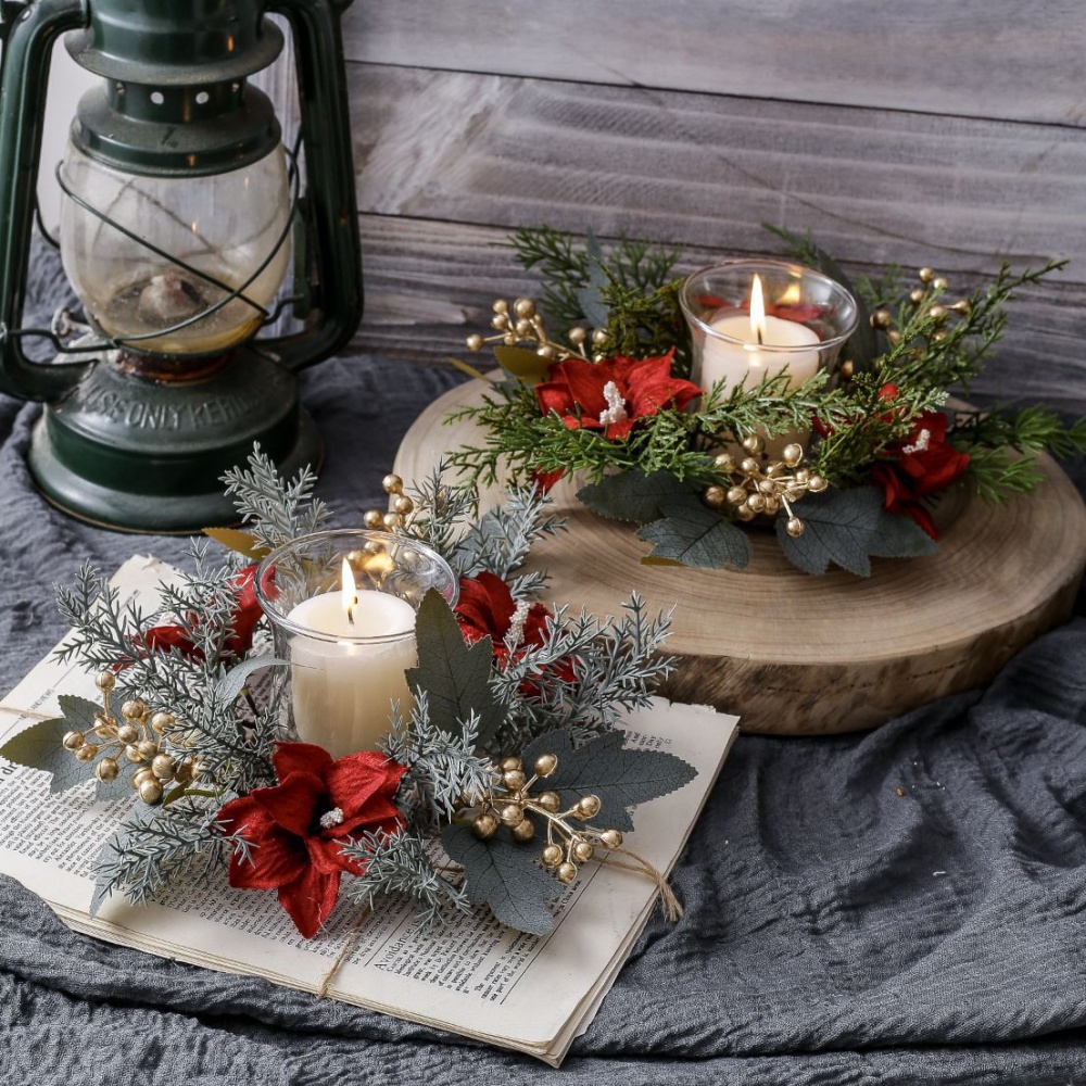 Christmas Candlestick Wreath R – Christmas Wreath Fake recenzja i cena