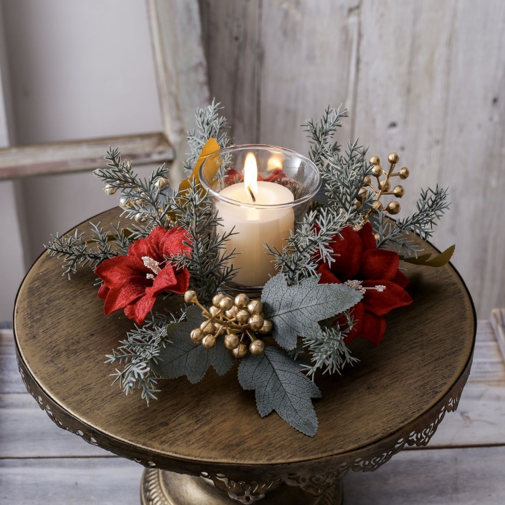 Christmas Candlestick Wreath R – Christmas Wreath Fake recenzja i cena