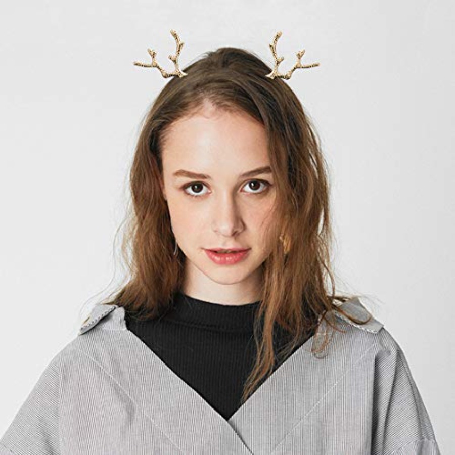 YAXAMING Christmas Reindeer An – Reindeer Antlers Headband recenzja i cena