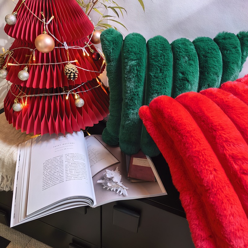 Christmas green imitation rabb – Christmas Throw Blanket recenzja i cena
