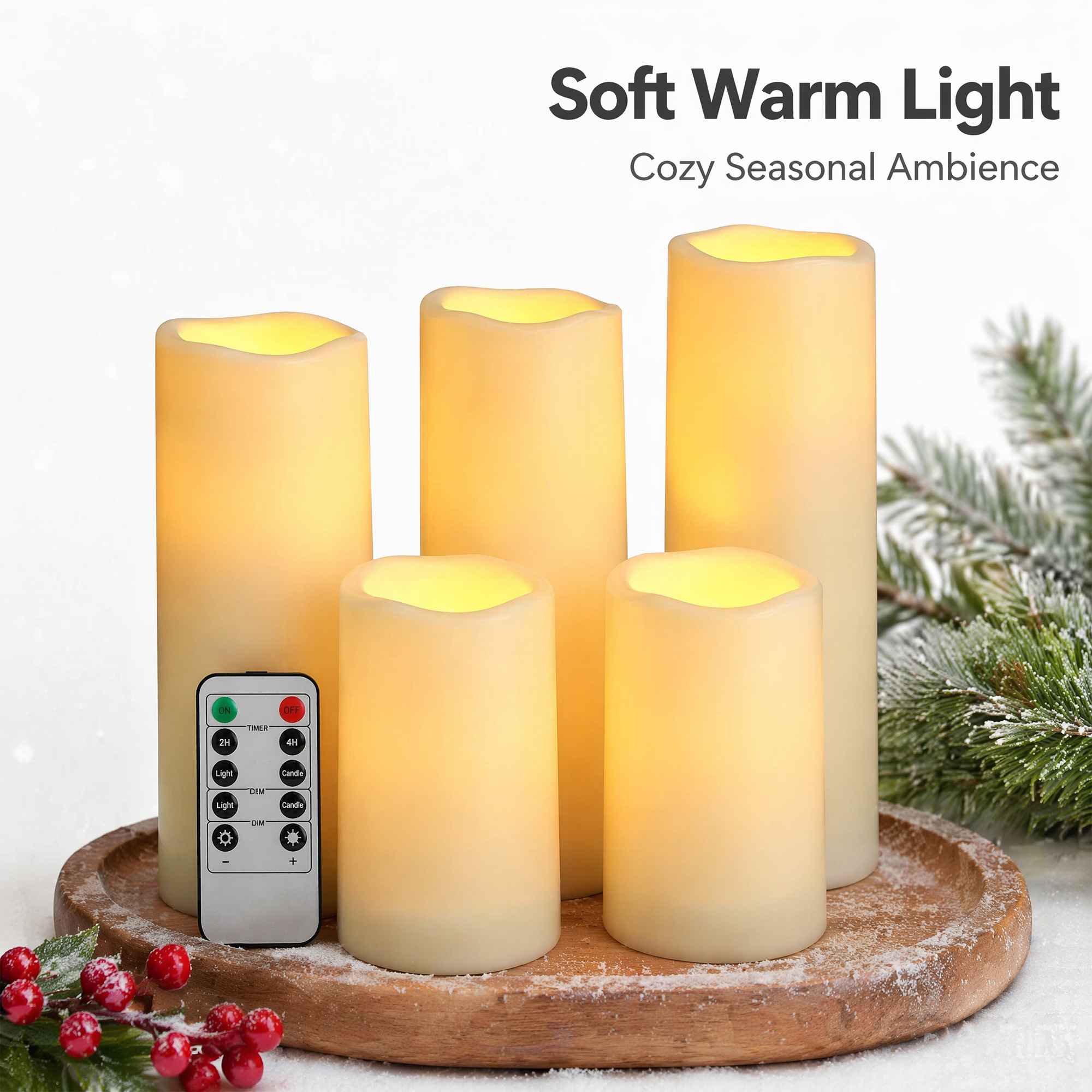 Flameless LED Pillar Candle Wa – Christmas Lights Outdoor recenzja i cena