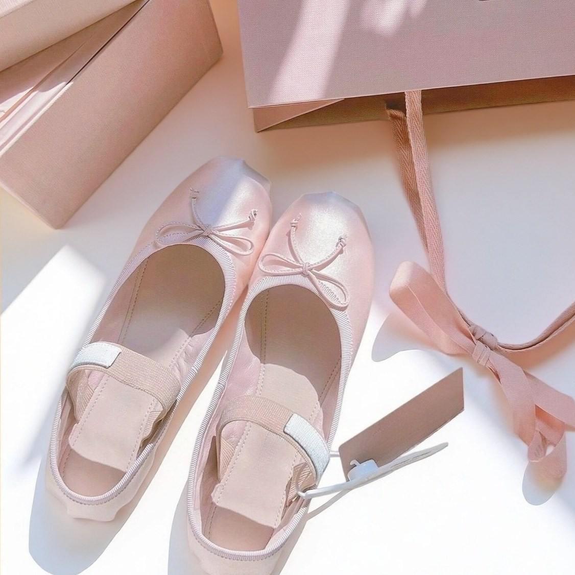 26SS Luxury Ballet Flats, Wome – Ribbon Bow Gift recenzja i cena