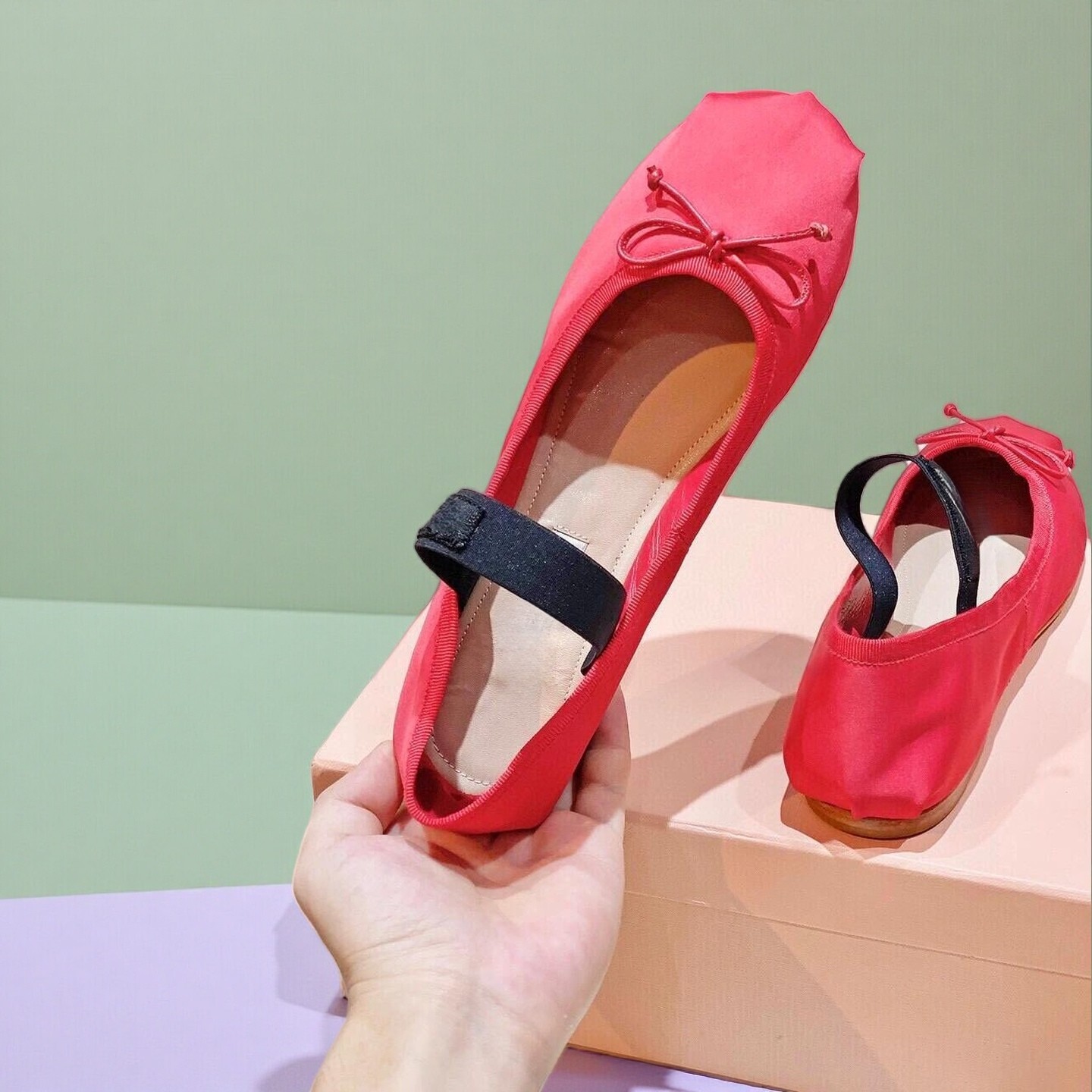 26SS Luxury Ballet Flats, Wome – Ribbon Bow Gift recenzja i cena