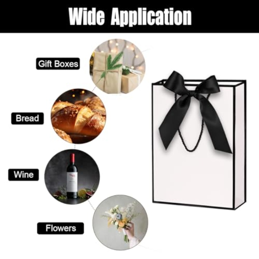 Gift Bags for Presents, 2 Pack – Ribbon Bow Gift recenzja i cena