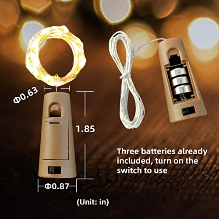 Wine Bottle Lights with Cork,  – Led Fairy String Lights recenzja i cena