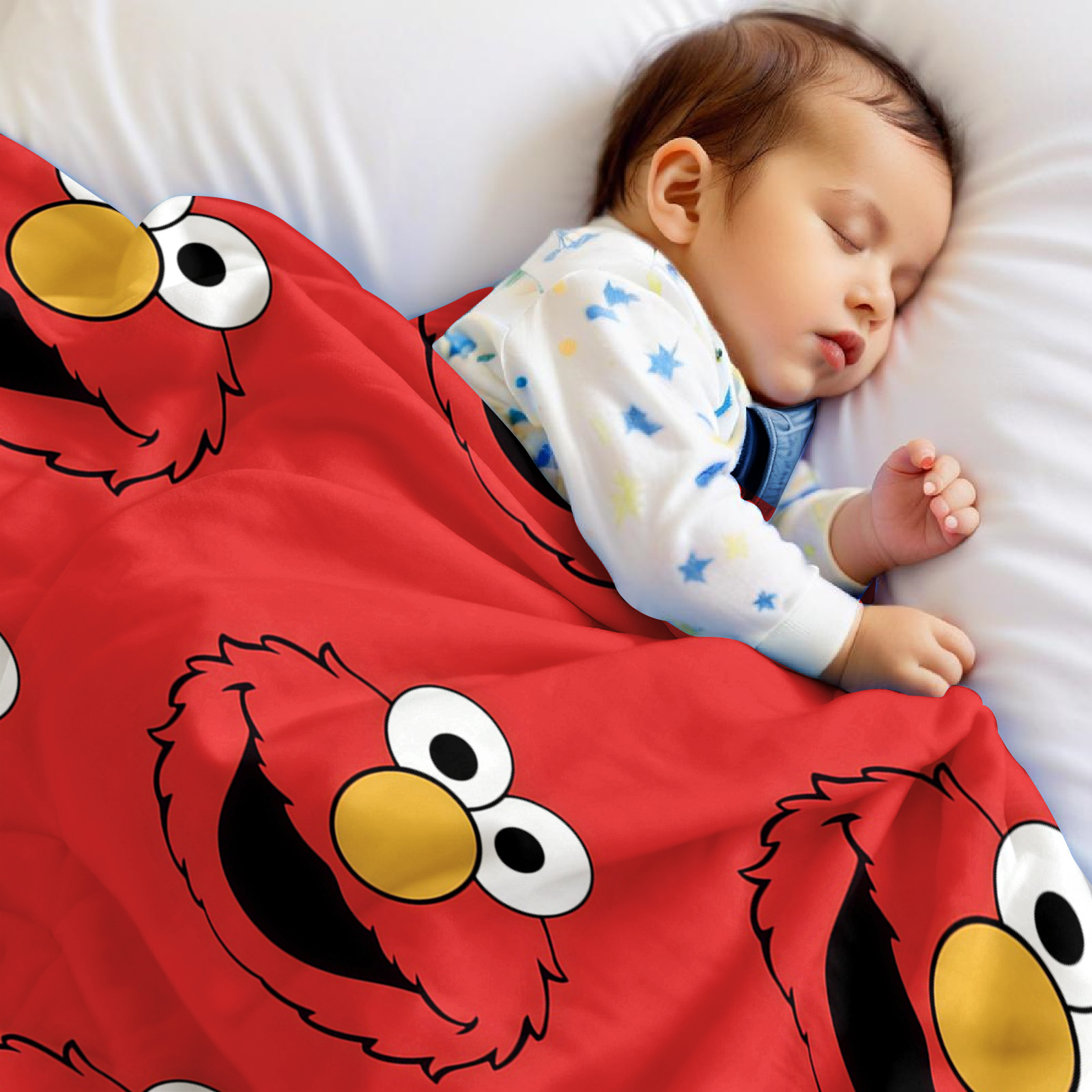 Elmo Face Cartoon Anime Print  – Christmas Throw Blanket recenzja i cena
