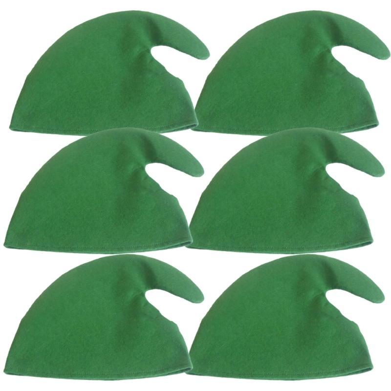 E8BD Pack of 6 Christmas Party – Elf Costume Christmas recenzja i cena