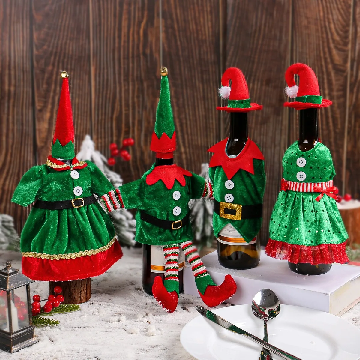 Christmas Cute Elf Wine Bottle – Elf Costume Christmas recenzja i cena