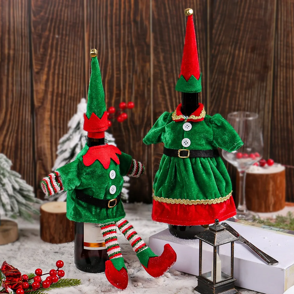 Christmas Cute Elf Wine Bottle – Elf Costume Christmas recenzja i cena