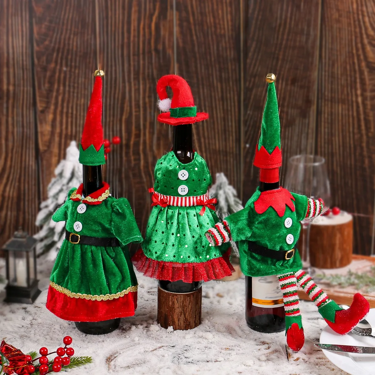 Christmas Cute Elf Wine Bottle – Elf Costume Christmas recenzja i cena