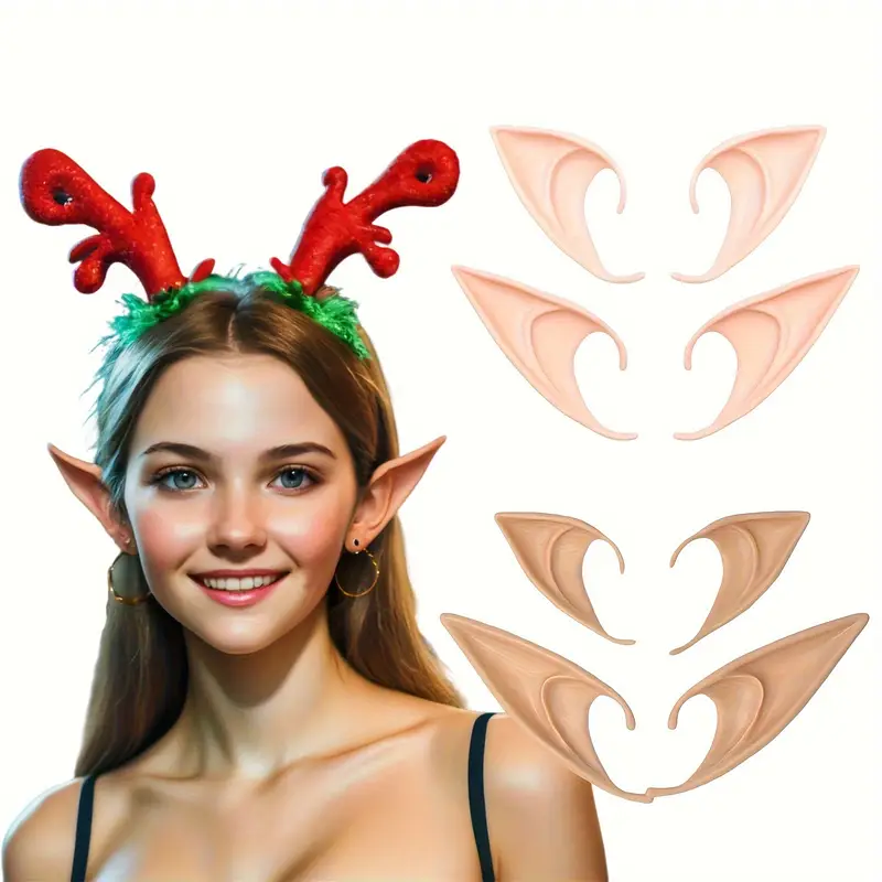 Exquisite Latex Elf Ears for M – Elf Costume Christmas recenzja i cena