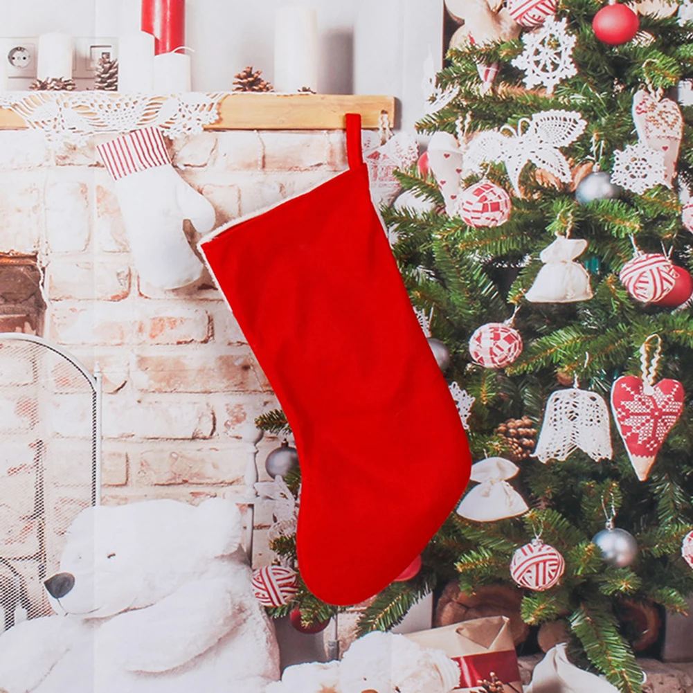 Christmas Plush Santa Claus Fa – Christmas Stocking Hanging recenzja i cena