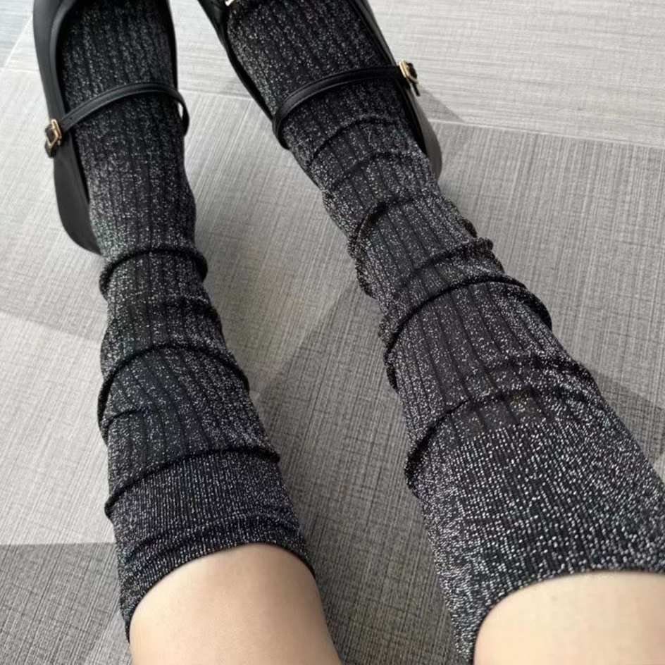 Glitter Long Socks For Women F – Christmas Stocking Hanging recenzja i cena