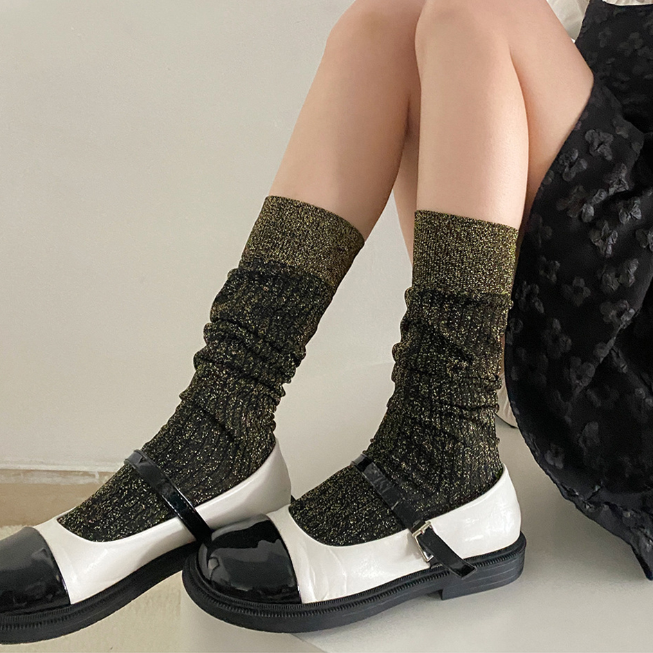 Glitter Long Socks For Women F – Christmas Stocking Hanging recenzja i cena