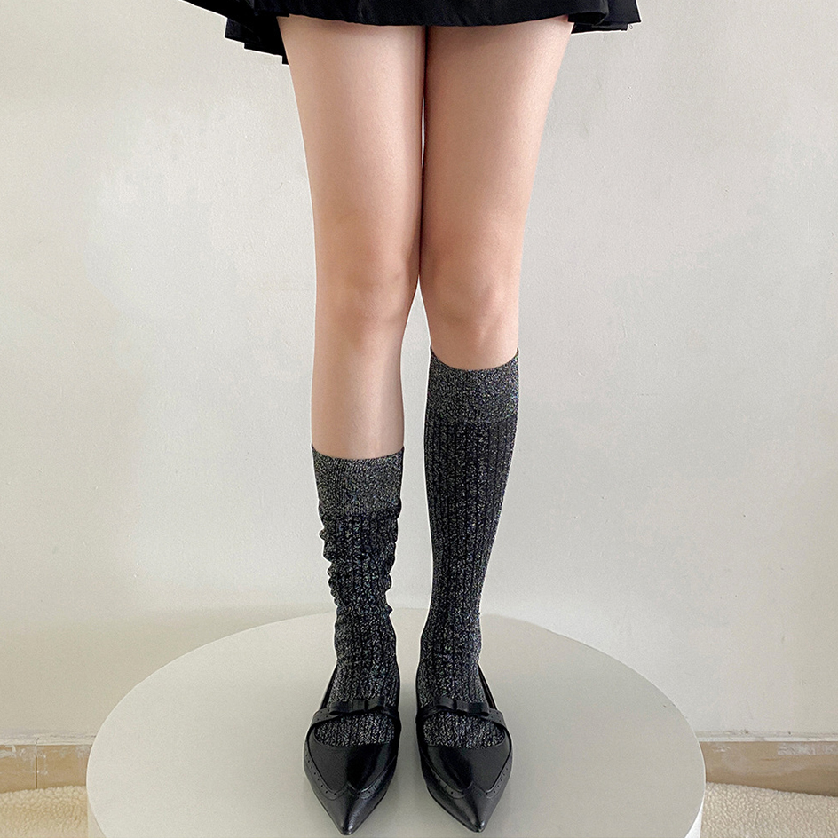 Glitter Long Socks For Women F – Christmas Stocking Hanging recenzja i cena