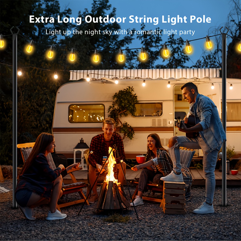6pcs Metal Light Poles, 8.9ft  – Christmas Lights Outdoor recenzja i cena