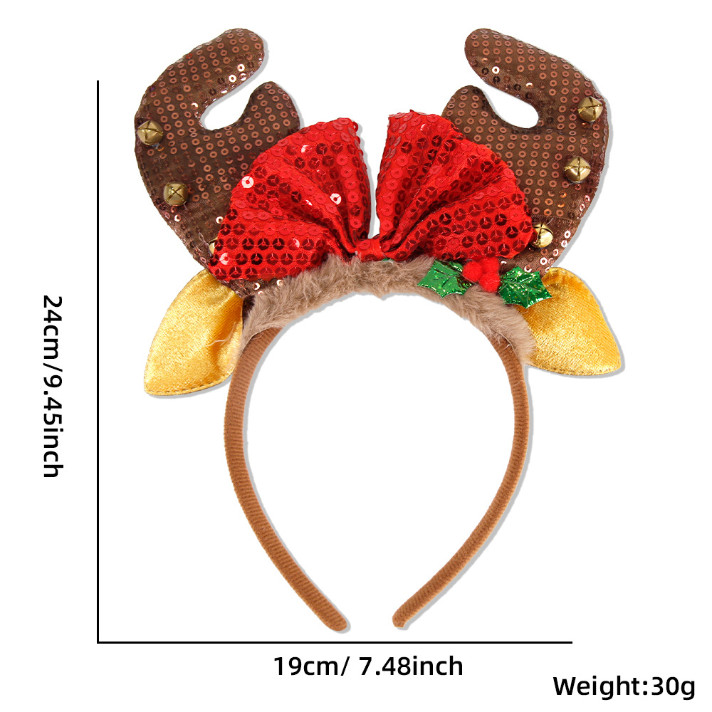1 Piece/5Pcs Funny Santa Claus – Reindeer Antlers Headband recenzja i cena