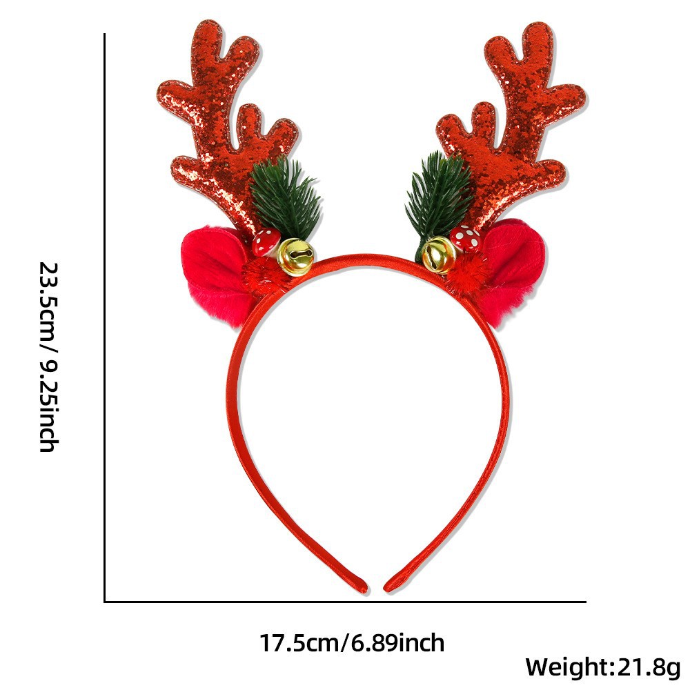 1 Piece/5Pcs Funny Santa Claus – Reindeer Antlers Headband recenzja i cena