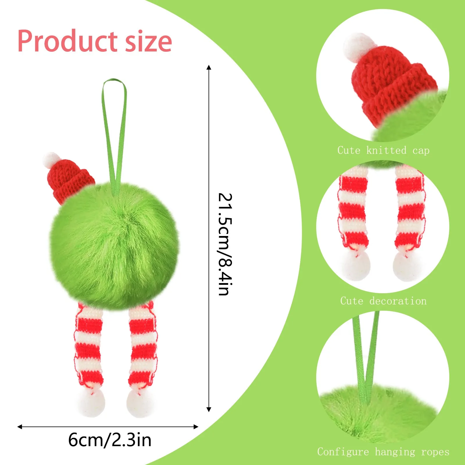 Christmas Green Long Plush Bal – Santa Hat Plush recenzja i cena