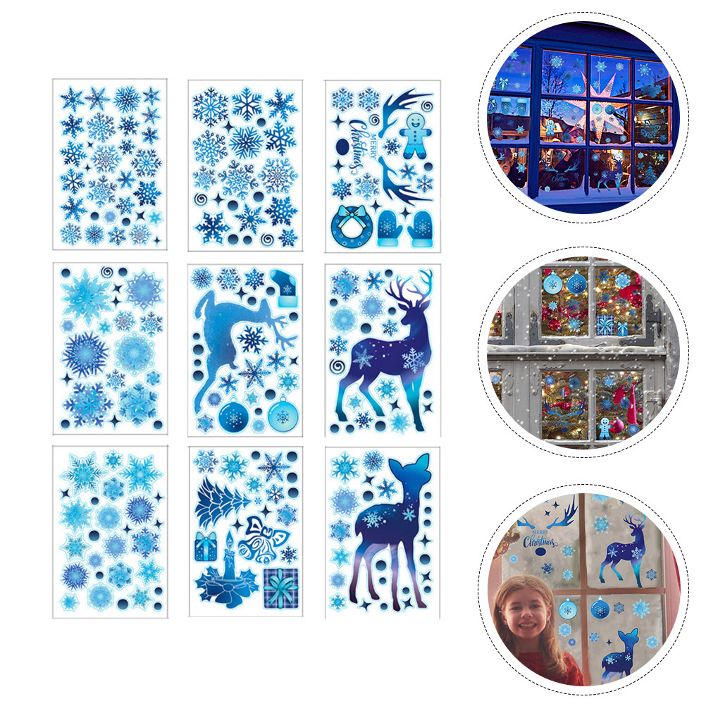 9 Sheets Christmas Window Deca – Snowflake Window Decal recenzja i cena