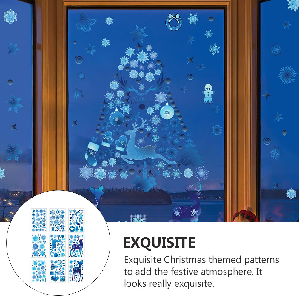 9 Sheets Christmas Window Deca – Snowflake Window Decal recenzja i cena