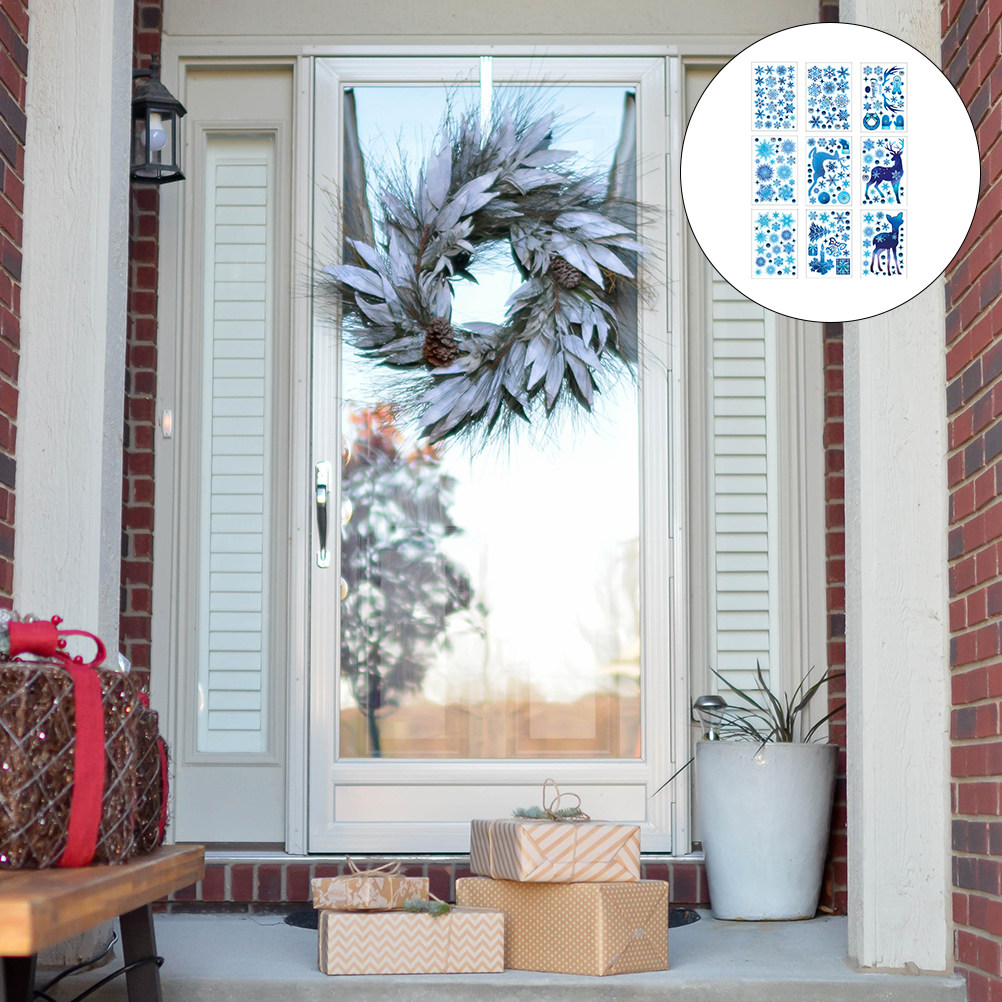 9 Sheets Christmas Window Deca – Snowflake Window Decal recenzja i cena