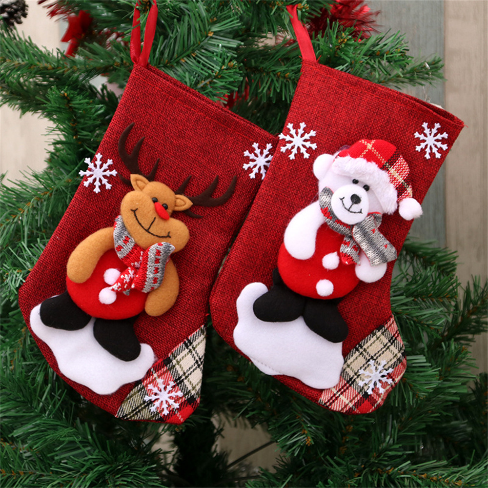 Linen Christmas Stockings Gift – Christmas Stocking Hanging recenzja i cena