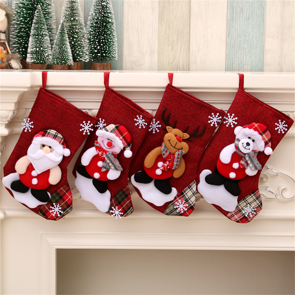Linen Christmas Stockings Gift – Christmas Stocking Hanging recenzja i cena