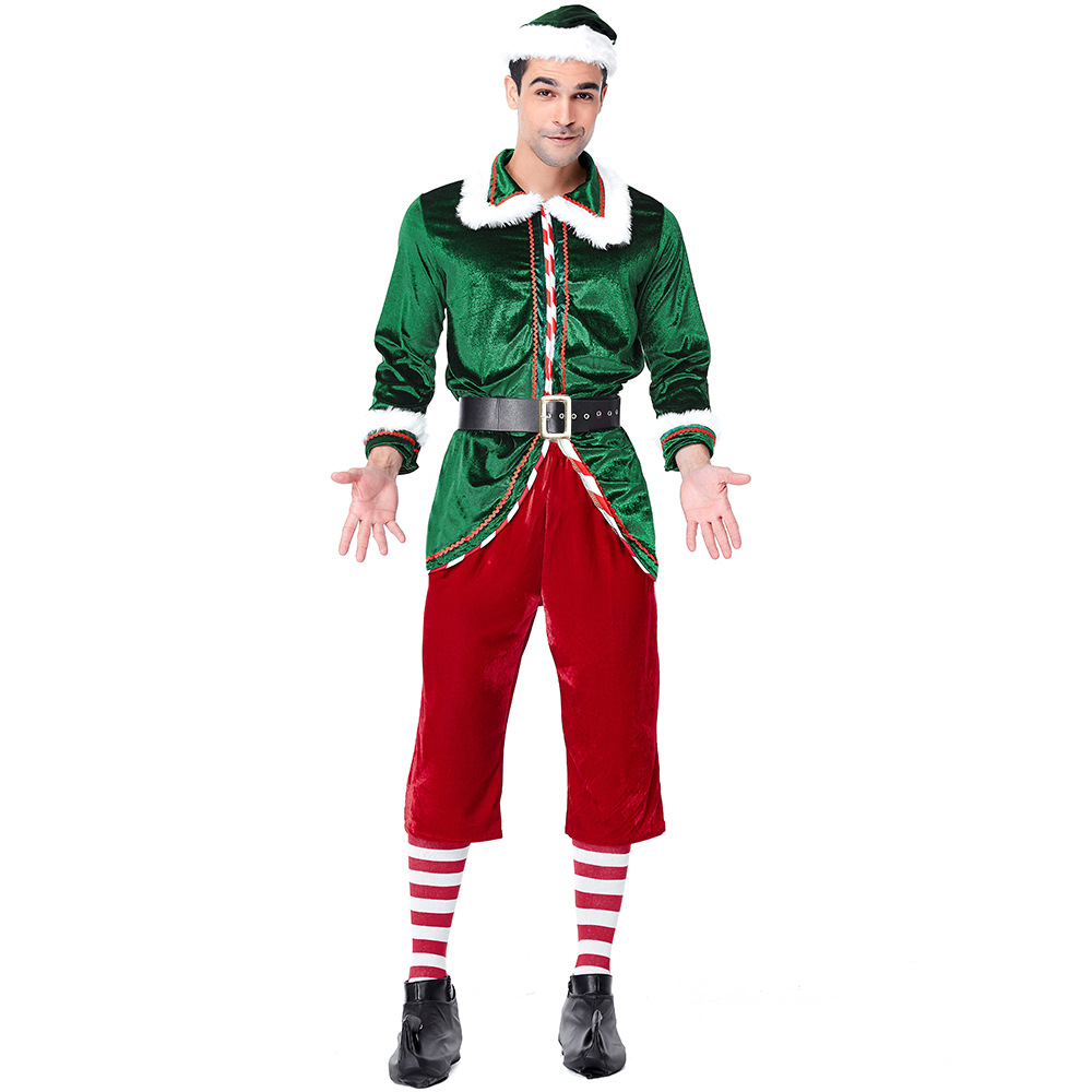 Santa Claus Costume Women Men  – Elf Costume Christmas recenzja i cena