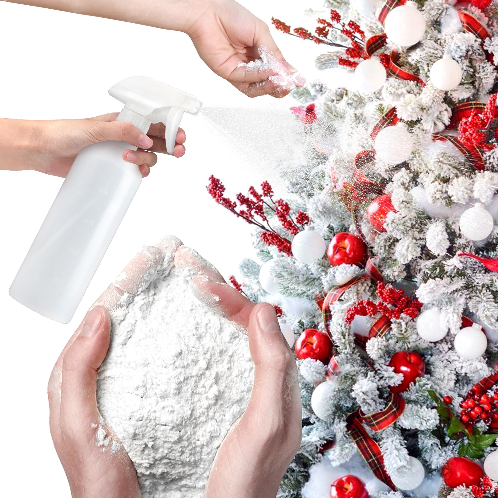 Artificial Fake Snow Flocking  – Christmas Wreath Fake recenzja i cena