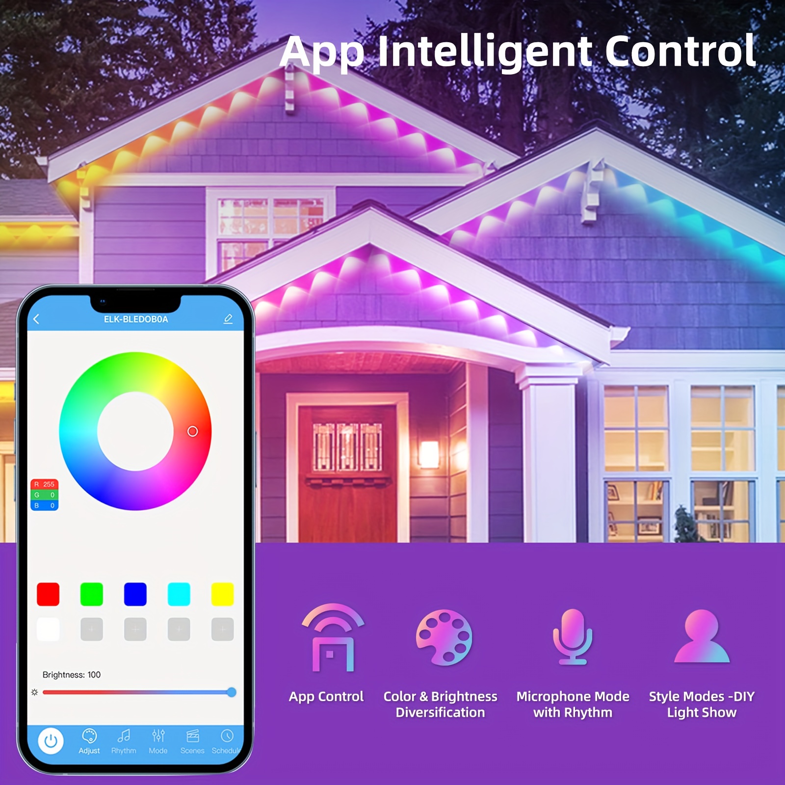 RGB+IC Smart Outdoor Eaves Lig – Christmas Lights Outdoor recenzja i cena