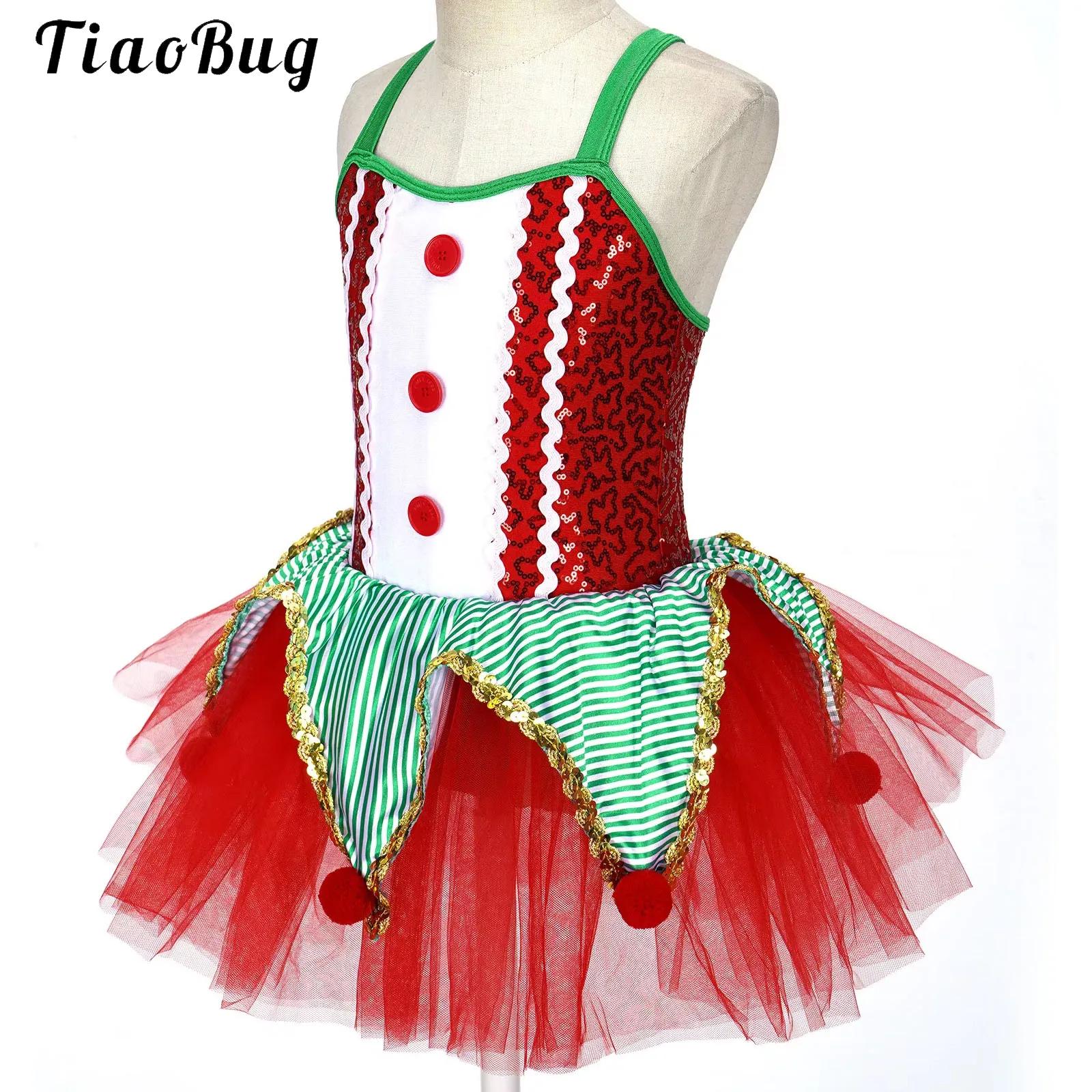 Kids Girls Sleeveless Sequins  – Elf Costume Christmas recenzja i cena