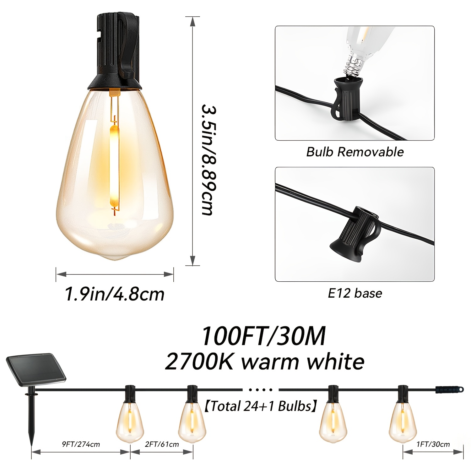 Solar Lights Outdoor, 100ft Pa – Christmas Lights Outdoor recenzja i cena