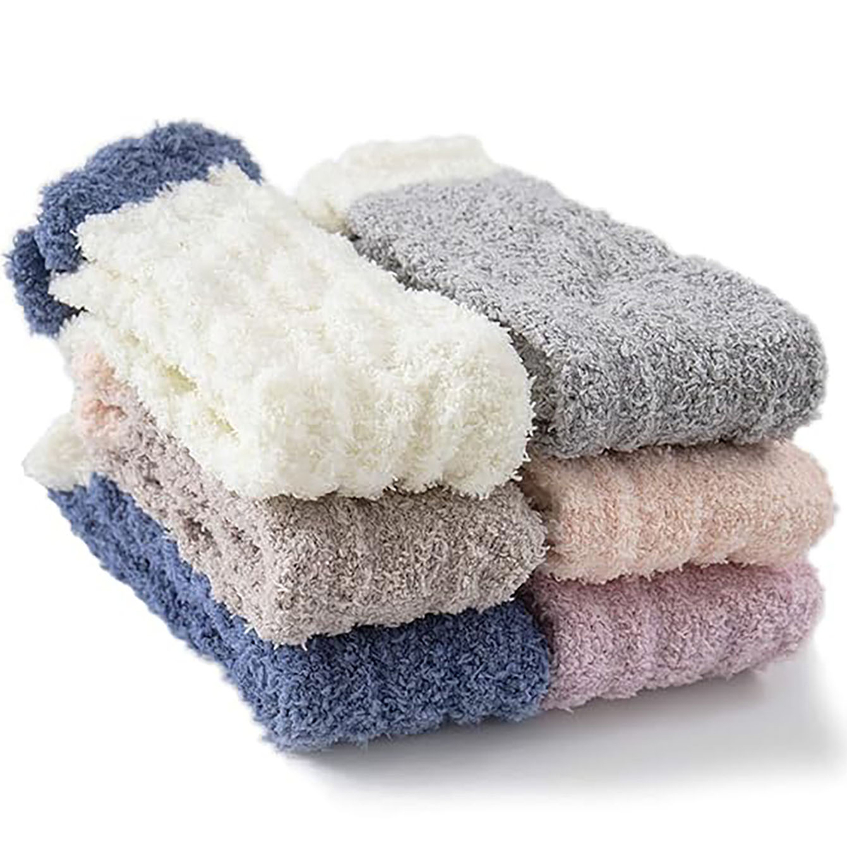 6/12 Pairs of Fuzzy Socks Soft – Christmas Stocking Hanging recenzja i cena