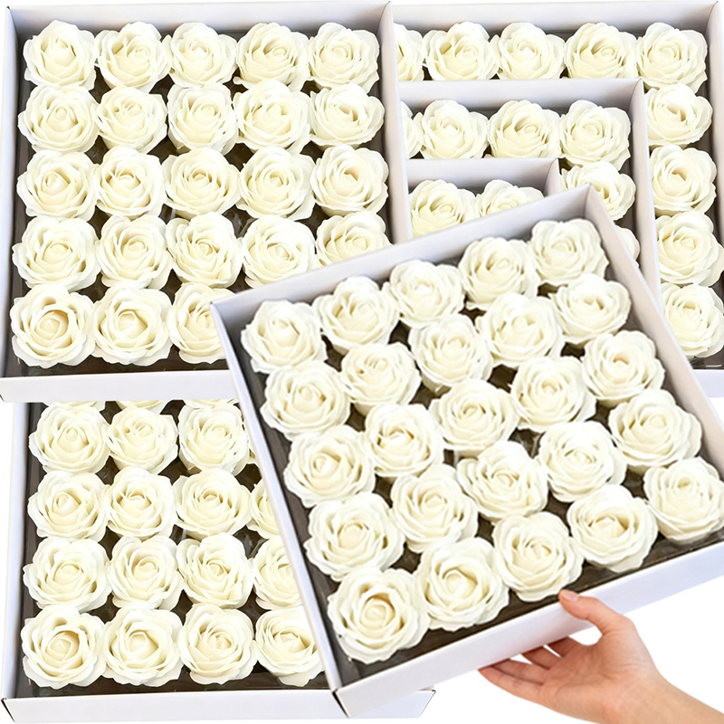 5/10Pcs Artificial Rose Soap F – Christmas Wreath Fake recenzja i cena