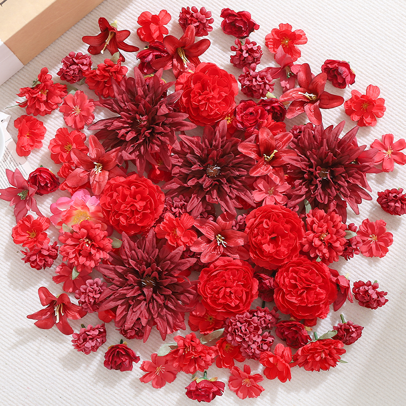 20Pcs Red Artificial Flowers H – Christmas Wreath Fake recenzja i cena