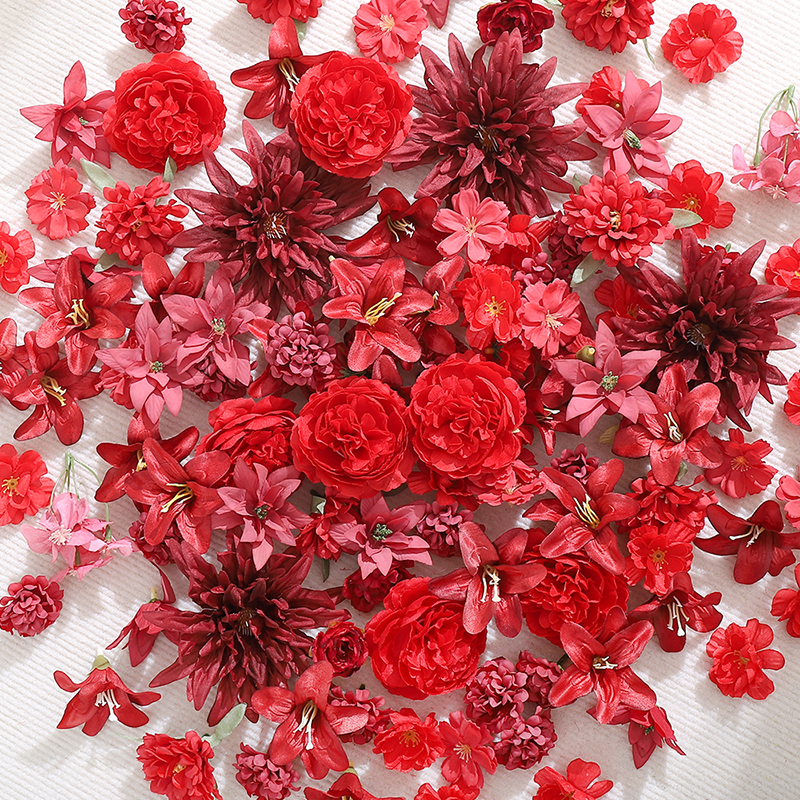 20Pcs Red Artificial Flowers H – Christmas Wreath Fake recenzja i cena