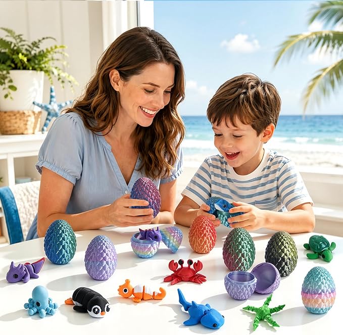 24pcs 3D Printed Surprise Egg  – Advent Calendar Gift recenzja i cena